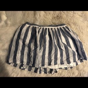 Striped mini skirt